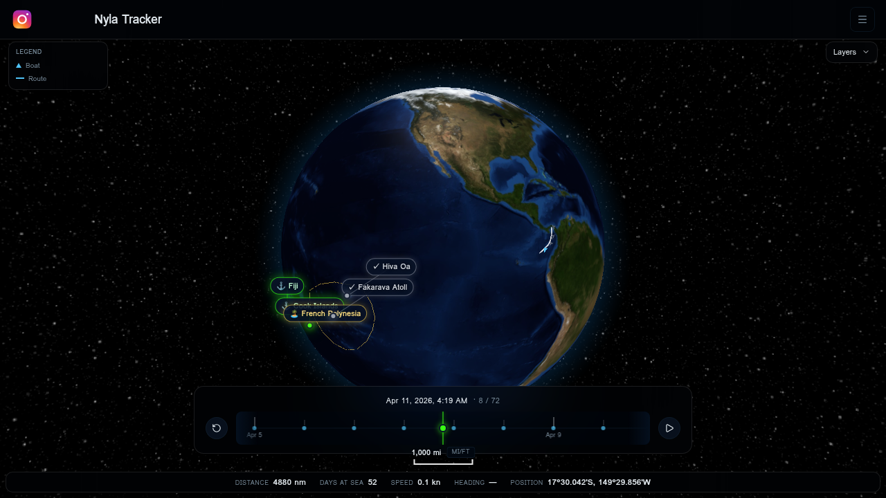 Nyla Tracker screenshot